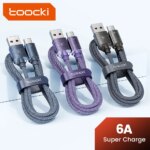 Toocki 6A USB Type C Cable Fast Charging Charger Cable USB A To Usb C For iPhone 15 Samsung Xiaomi Huawei Oppo Oneplus Data Cord