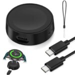 Travel Cordless Wireless Charger Keychain for Samsung Galaxy Watch 7 Ultra 6 5 Pro Watch 4 Classic Watch 3 & Active 2 Chargeur