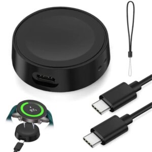 Travel Cordless Wireless Charger Keychain for Samsung Galaxy Watch 7 Ultra 6 5 Pro Watch 4 Classic Watch 3 & Active 2 Chargeur