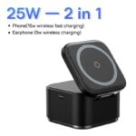 EU.US 3 in 1 25W Magnetic Wireless Charger Stand 15W Fast Wireless Charging Desktop Dock Station For iPhone16 15 14 13 Airpod