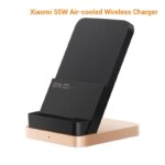 EU.US Vertical Air-cooled Wireless Charger 55W Max Fast Charging Qi Stand For Xiaomi 12/11/10 For iPhone/Samsung