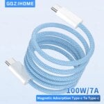 USB C To C 100W Magnetic Fast Charger Cable for iPhone 15 Xiaomi USB A To Type C Data Charging Wire for MacBook Samsung