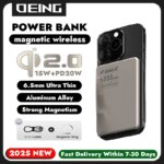 Qi2 MacSafe Powerbank Magnetic Wireless Power Bank 10000mAh PD20W Fast Charger For iPhone Xiaomi Samsung Huawei External Battery