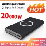 Wireless Power Bank 20000mAh Two-way Super-Fast Charging Power Bank Portable Type-c External Battery Pack Charger Universal