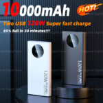 120W 100000mAh High Capacity Power Bank Fast Charging Powerbank Portable Battery Charger For iPhone Samsung Huawei