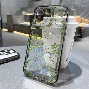 Abstract Plants Flower Phone Case For iPhone 16 Pro Case iPhone 13 15 11 12 14 Pro Max 16e 8 7 Plus XR XS X SE Clear Soft Cover
