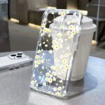 Daisy Flower Phone Case For iPhone 16 Pro Case iPhone 15 14 11 12 13 Pro Max XR X XS 7 8 16 Plus SE 2020 Soft Transparent Cover
