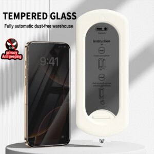 2Pcs For iphone16 Anti Spy Tempered Glass15 14 13 12 11Pro Max automatic Dust Free Screen Protector For iPhone XR X XS Max Glass