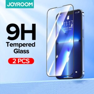 Joyroom 2PCS 9H Tempered Glass For iPhone 13 Pro Max 12 11 X XR XS 7 8 8P Max Full Cover Ultra-HD Screen Protector for iPhone 13