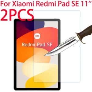 2 Pieces HD Scratch Proof Screen Protector Tempered Glass For Xiaomi Redmi Pad SE 11 inch 2023 Tablet Protective Film