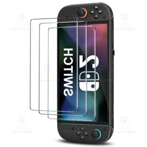 Switch 2 HD Tempered Glass 2.5D Curved Edge 9H Hardness Shatterproof Anti-Scratch Anti-Fingerprint Bubble-Free Screen Protector