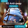 Joyroom 1/2pcs Anti-spy Tempered Glass Private Screen Protector For iPhone 15 14 13 12 11 Pro Max  Private Glass