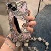 Luxury Make UP Mirror Phone Case For Samsung A55 5G A54 A15 A35 A34 A33 A32 A53 A52s A51 A16 A04 A13 A12 Butterfly Covers Funda