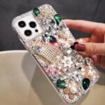Luxury Bling Diamond Bottle Rhinestone Flower Case For Samsung A30 A50 A70S A22 A32 5G A52 A71 4G A51 A72 A73 A53 A33 Cover Case