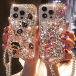For Xiaomi Redmi 12 13 Note13Pro Note10S Note11 12Pro Bling Case Girls Women Luxury Sparkle Glitter Diamond Crystal Rhinestone