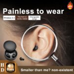 SK26 Bluetooth 5.4 Wireless Earphones Small Earbuds Sleeping Sport Invisible Headphones Bass Sound Quality Headset Sliding Cover