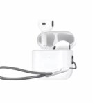 Wireless Earphones Bluetooth Headphones Noise Cancell Stereo Music Earbuds Touch Control Earbud With Microphone Pro 4 lanyard