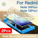 2Pcs For Redmi Note 13 14 Pro Plus + Explosion-Proof Screen Protector Protective With Install Kit, Not Tempered Glass