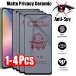 1-4Pcs Privacy Ceramic Screen Protectors for Samsung A54 A53 A52 5G A34 A35 A15 A13 S24 Ultra S23 S22 S21 Plus S20 FE A14 A51 5g