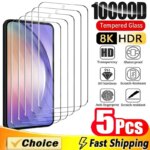 5Pcs Screen Protector for Samsung Galaxy A55 A54 A13 A53 A52 A12 A22 A33 A32 A51 A52S A35 A72 A71 A14 S10E S20FE Tempered Glass