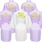 Mis15 Años Robe 15 Years Girl Birthday Party Robes Quinceanera Robe Mis XV Bathrobe Silkly Nightgown