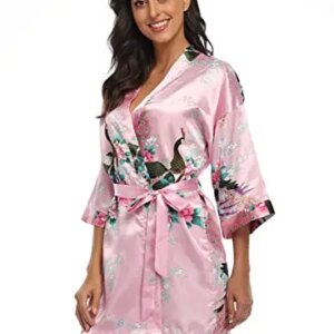 2015 Silk Kimono Robe Bathrobe Women Satin Robe Robe Longue Femme For Women Night Sexy Robes Night Grow For Bridesmaid Summer