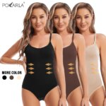 Women Slimming Shapewear Seamless Slimming Butt Lifter Full Body Shaper Smooth Out Bodysuit Open Crotch High Elastic Body Suits