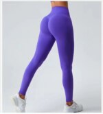 Women's High-End Yoga Pants Fitness Leggings High-Elastic Push-Up Tights Breathable Gym Sports Running Leggings