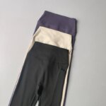 Yoga Pants Women High Waist Lifting Hips with Pocket Elastic Plus Velvet Warm Jogging Exercise Leggings Tight Fitness Pants