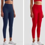 High QualitySport Leggings Women High Waist Yoga Leggings Soft Breathable Sports Tights Leggings Fitness Gym Elastic Pants