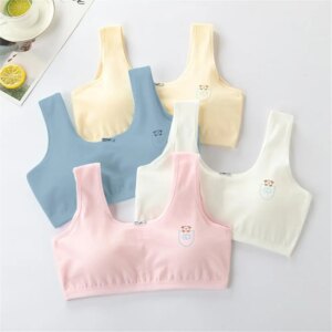 Small Vest Pure Cotton Bra Products Underwear For In The Development Period Of Elementary School Students 8-9-12-16 Years Old