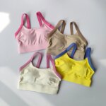 Sports Bra Crop Top Bras for Women Gym Tops Sexy Yoga Bra Open Back Workout Top Running Underwear Fitness Bra SportsTop 2024