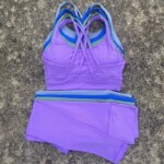 Yoga Set Gym Sports Set 2 Piece Women Workout Outfit Fitness Suit Cross Straps Bra Top And High Waist Leggings Running Tracksuit
