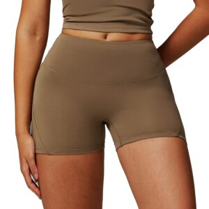 2025 New Yoga Shorts For Women High Waist Lift Sports Outerwear Running Workout Shorts 9152