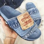 2024 Boutique Summer Women's Slippers New High Quality Thick-soled Women's Shoes Fashion Trend Non-slip Casual Sandals