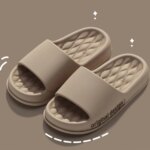 Evshine Women Letter Slippers Fashion Soft Cloud Slippers Casual Beach Slippers Shower Bathroom Shoes Non-slip House Slippers