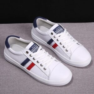 2023 Women's Genuine Leather Sneakers Women Casual Fashionable Sports Shoes Vulcanized White Flat Shoe Ladies White Sneakers