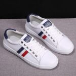 2023 Women's Genuine Leather Sneakers Women Casual Fashionable Sports Shoes Vulcanized White Flat Shoe Ladies White Sneakers