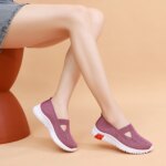 Women's Mesh Walking Sneaker Elderly Walking Sneakers Suitable for Camping Indoor Walking