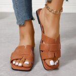 Summer Women Slippers Fashion Beach Flats Shoes 2024 New Casual Sandals Dress Walking Flip Flops Open Toe Slides Mujer Zapatos