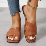 Summer Women Slippers Fashion Beach Flats Shoes 2024 New Casual Sandals Dress Walking Flip Flops Open Toe Slides Mujer Zapatos