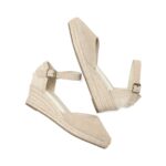 Espadrilles Wedge Flatform Women's Sandals Genuine Cow Suede Leather Sandals