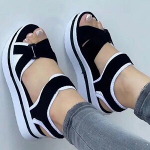 Woman Shoes Sandals Summer Party Sandals Ladies Elegant Ladies Shoes Wedge Sandals Woman Plus Size Footwear Female Women Sandal