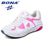 BONA New Popular Style Women Running Shoes Synthetic Lace Up Female Athletic Shoes Outdoor Lady Jogging Shoes