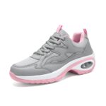 Women's Running Shoes New Breathable Mesh fabric Ladies Air Cushion Sneakers Lace-up Brand Outdoor Sports Fitness