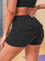 Tights With Pockets Women's Fitness Shorts Pilates Leggings Outdoor Yoga Casual Sports Naked Feel Compression Lady Gym Clothing