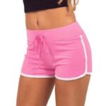 Sexy Sports Shorts Beach Style Patchwork Shorts Holiday Slim Low-Waisted Shorts Women Beach Pants Summer Streetwear