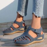 Sandals Shoes Women Summer Soft Women's Sandals Retro Shoes Woman Wedge Women's Shoes Breathable Footwear Female Sandal Women
