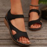 Summer Shoes Women Sandals Non-Slip Shoes Woman Retro Ladies Shoes Wedge Women's Sandals Beach Female Footwear Women Sandal