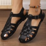 Summer Sandals Shoes Women Outdoor Walking Shoes Plus Size Sandals Woman Elegant Shoes Woman Retro Women Sandal Female Footwear